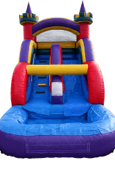 colorful castle slide